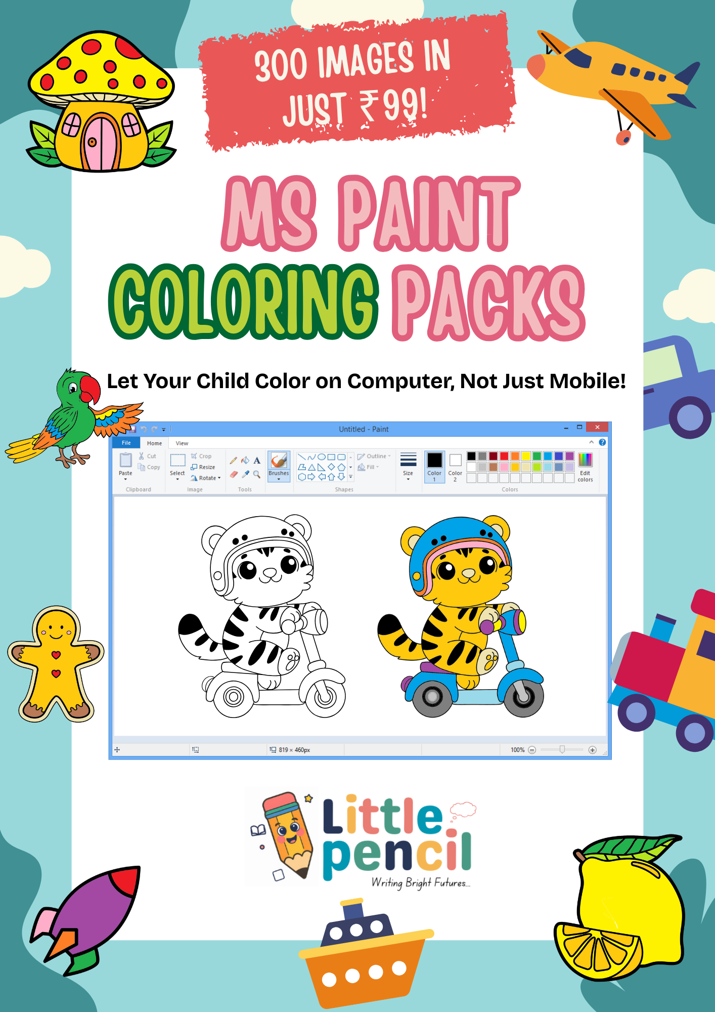 MS Paint Coloring pack